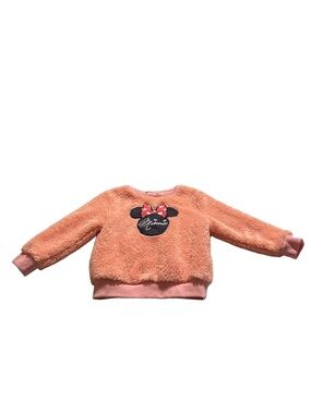 Pat Pat Disney Pink Minnie Sherpa Sweatshirt Size 3Y